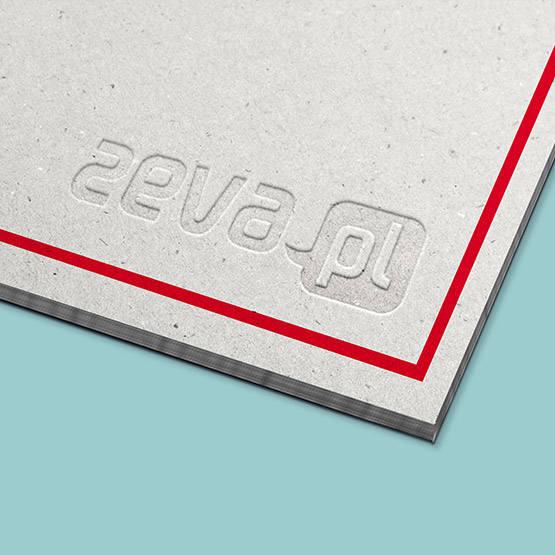 Tłoczenie w okładce katalogu