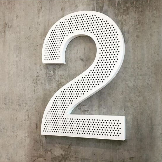 Litery przestrzenne MDF